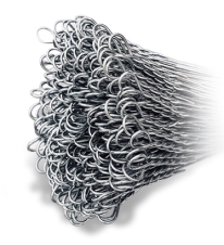 Bundle of metal wires used for recycling and packaging supplies, ideal for securing materials during transport or processing.