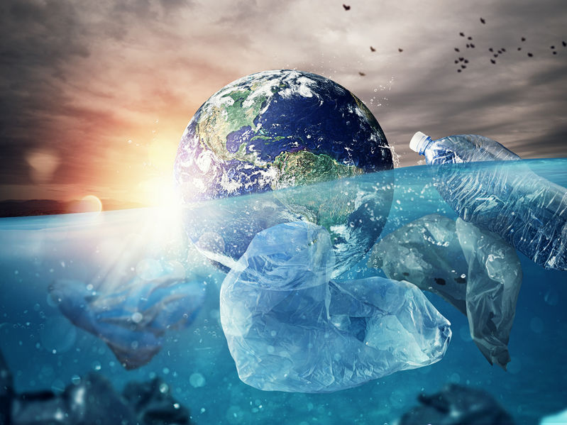 The Earth Floats In The Sea Full Of Plastic Save The World World Provided By NASA ISustain