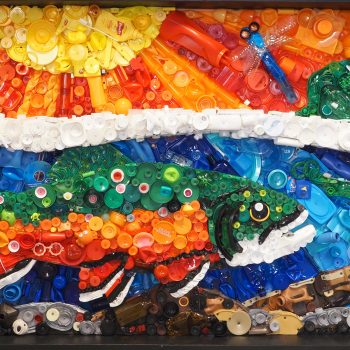 Trashy Trout, a piece of art made from trash collected from the Tennessee River we showcased at last year’s Plastics Recycling Conference.