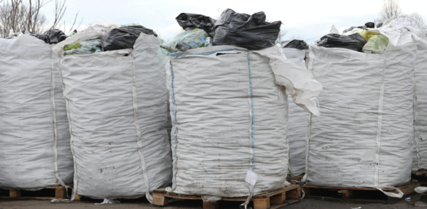 Super Sacks that are ready to be recylced